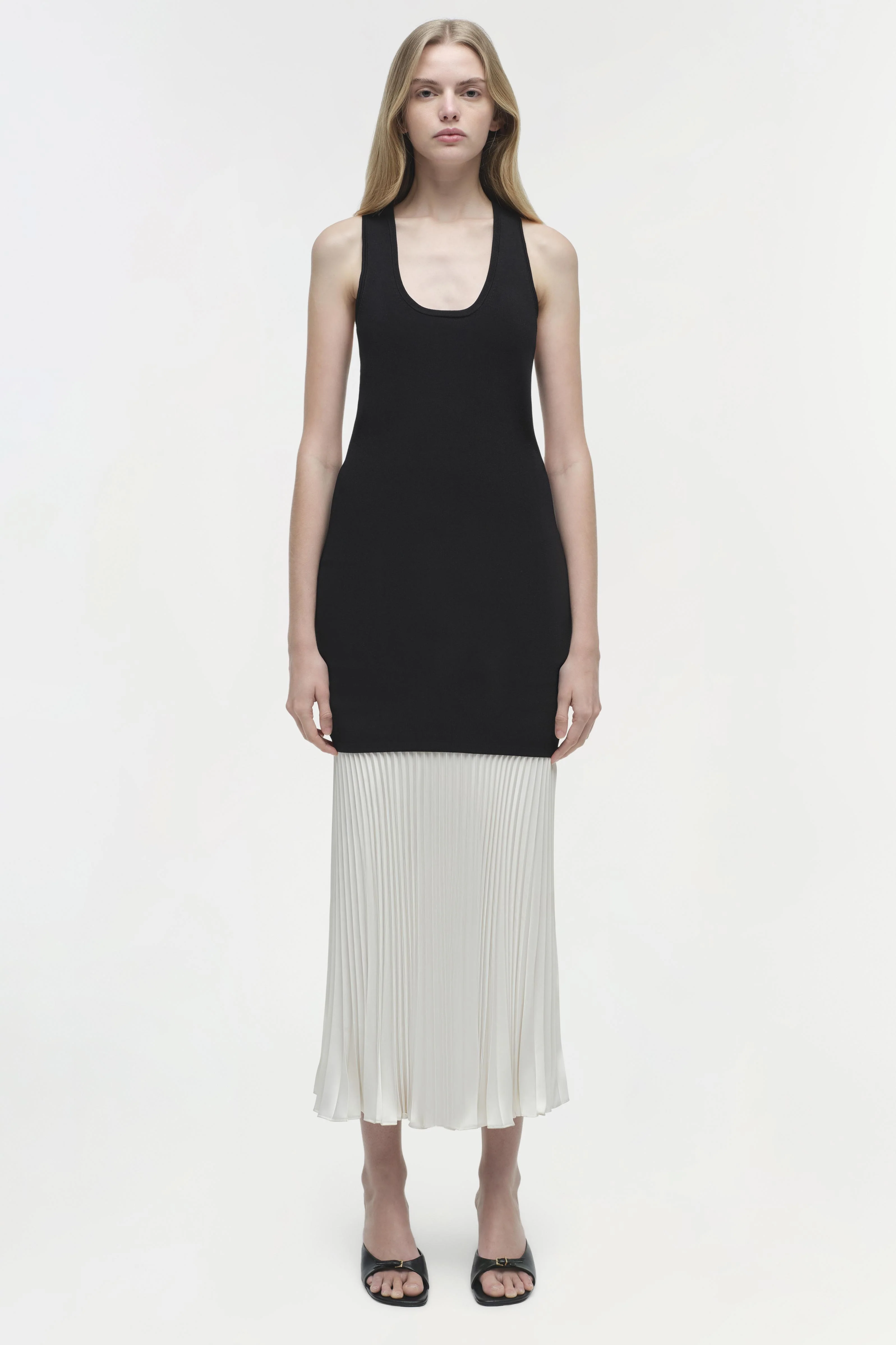 Zaden Knit Combo Midi Dress - Image 5