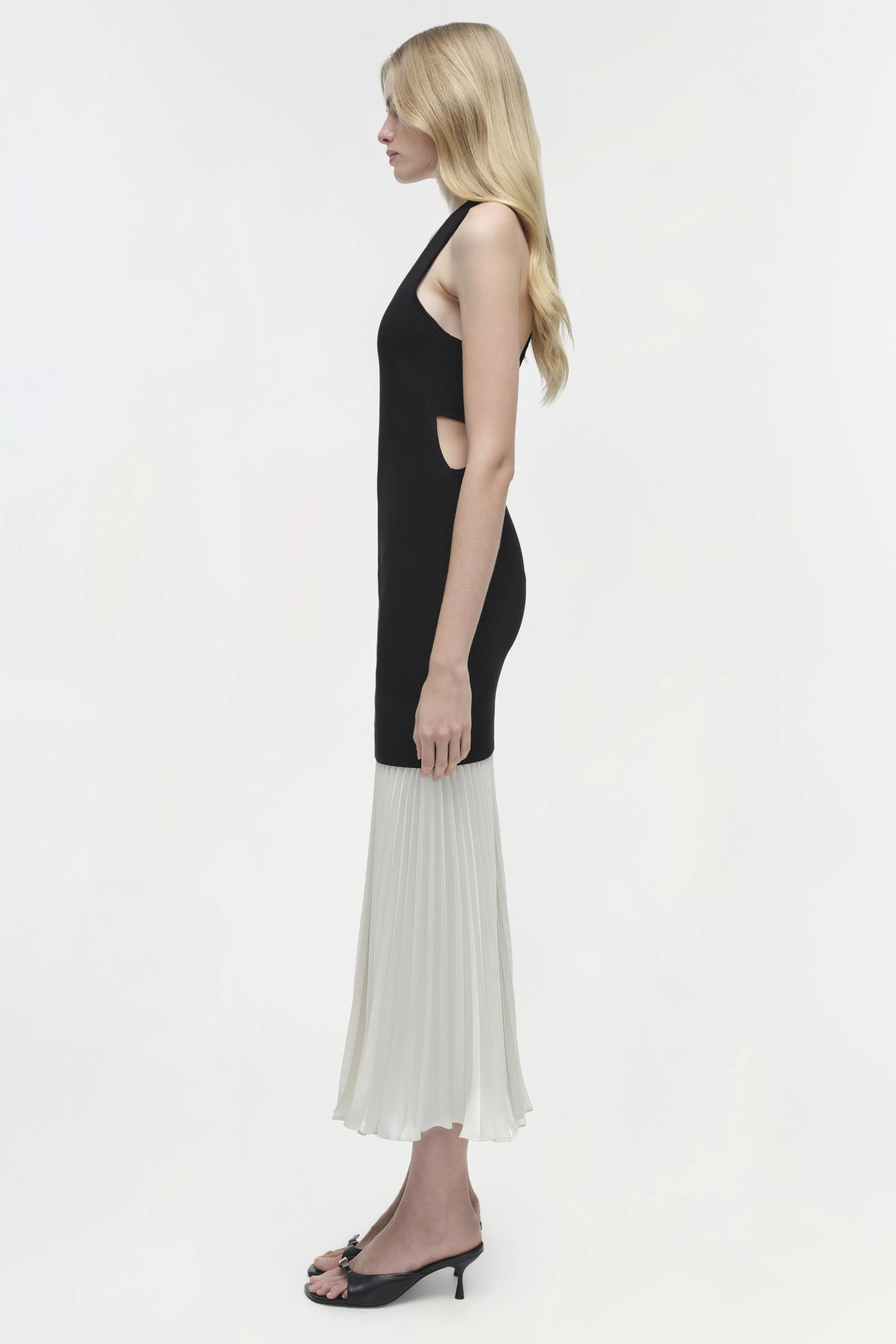Zaden Knit Combo Midi Dress - Image 6