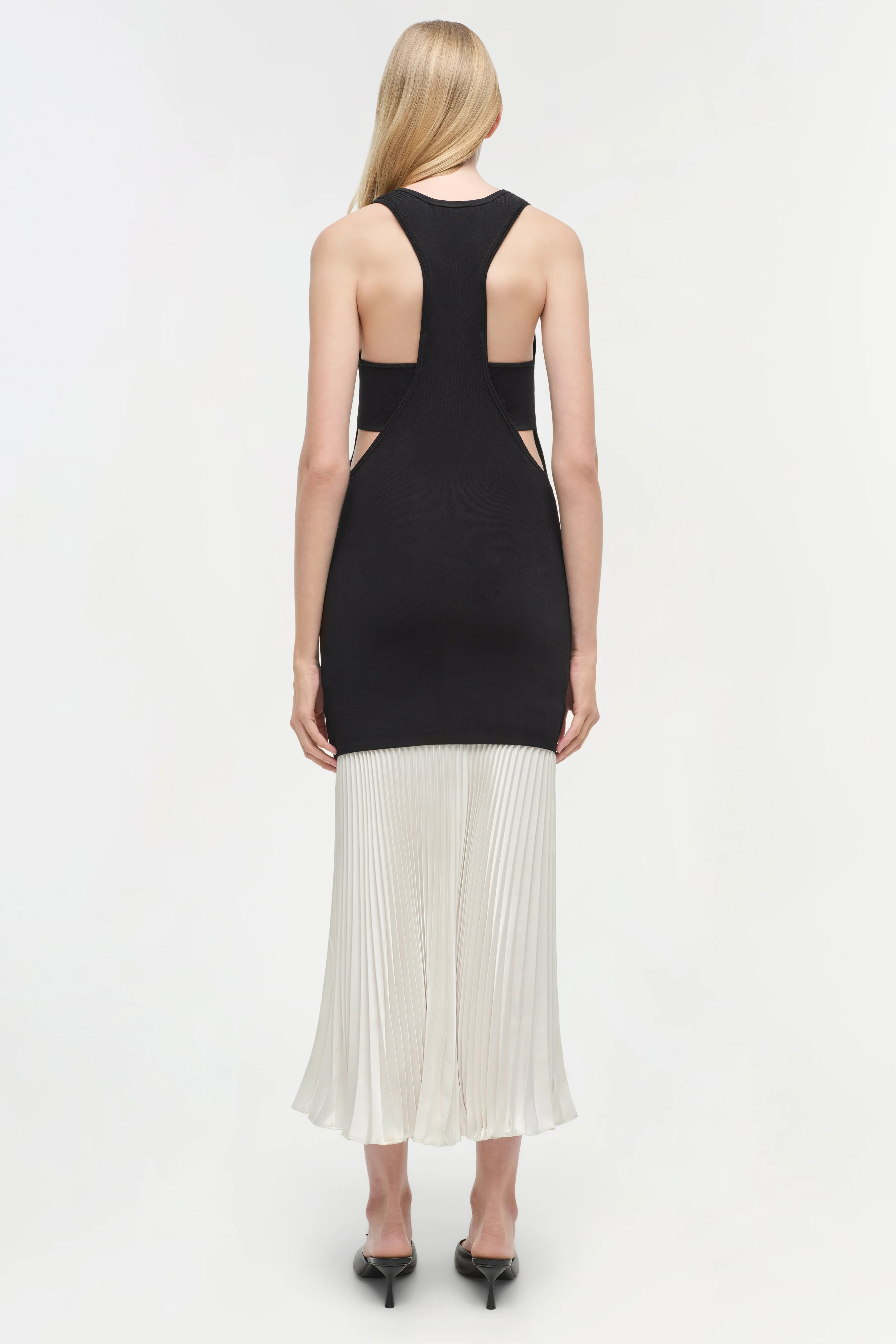 Zaden Knit Combo Midi Dress - Image 7